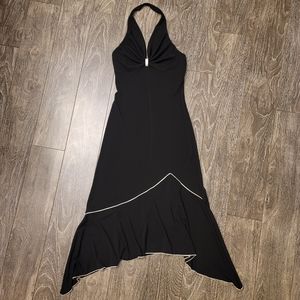 NEW Black Halter Top Dress Y2k